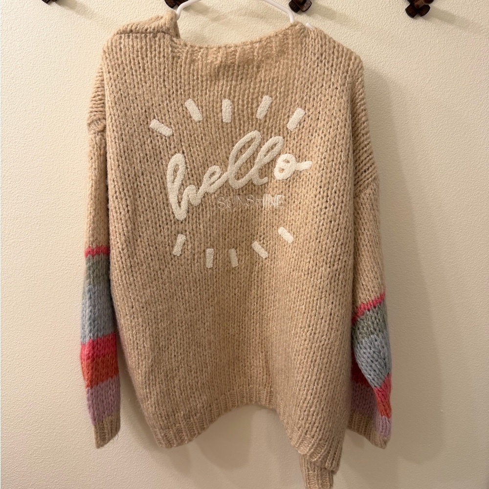 Saltwater Luxe hello sunshine knit cardigan in xl